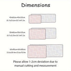 Christmas Candy Cane Kitchen Mats Set - Anti-Slip, Machine Washable, Festive Holiday Decor for Home