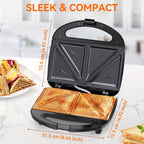 Sandwich Maker with Triangle Plates