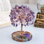 Amethyst Healing Crystals Stones Tree Wire