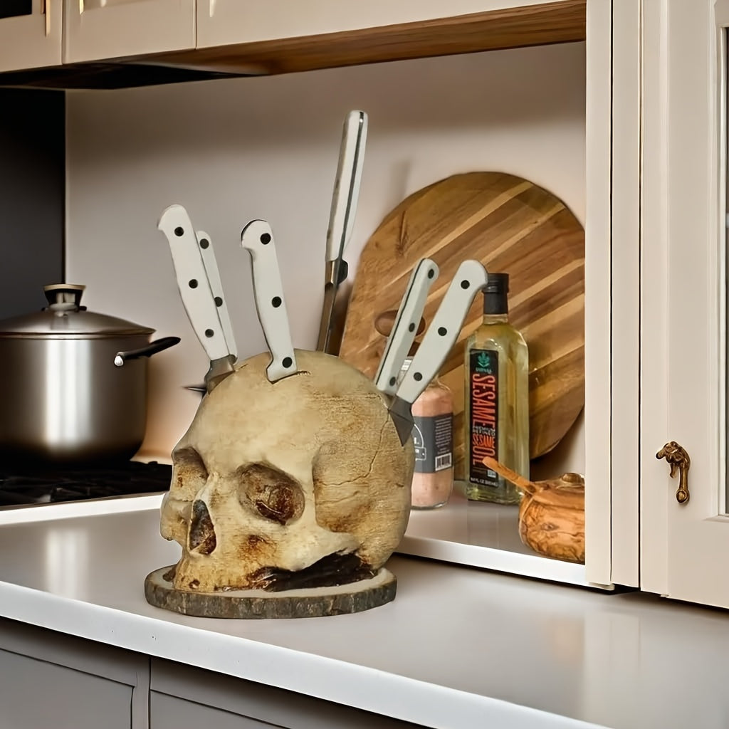 Skull Head Knife Holder
