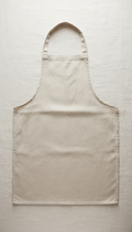 Oatmeal linen kitchen apron