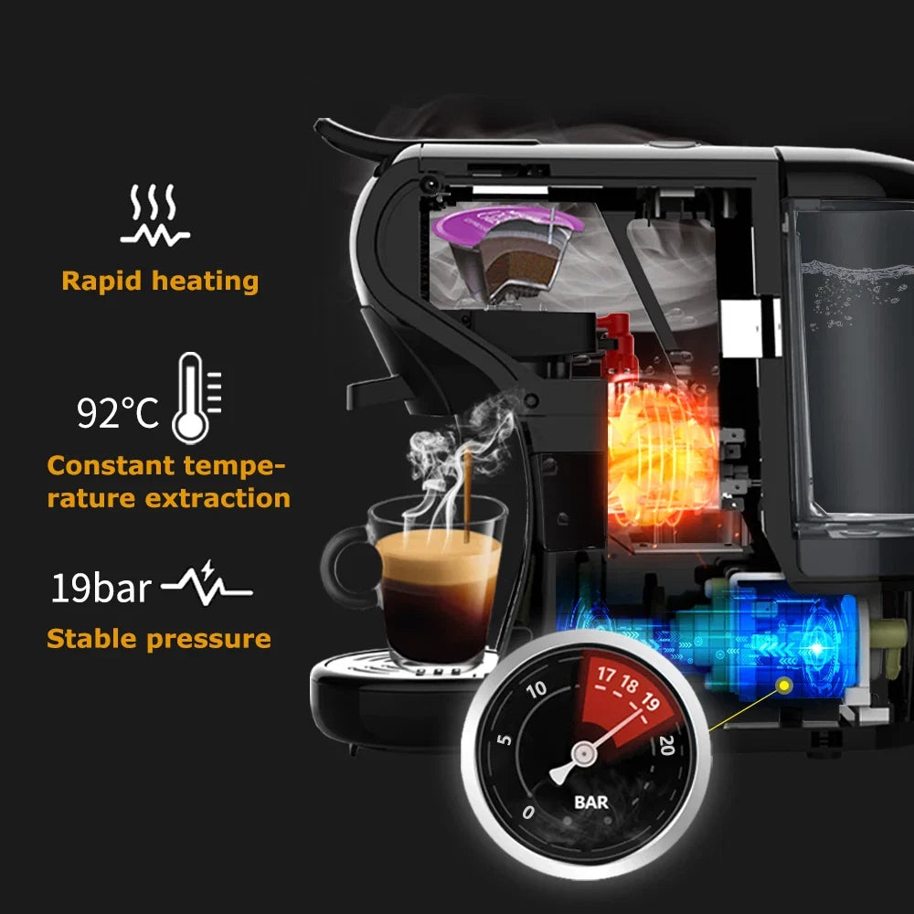 Coffee Machine 4in1 Hot & Cold Multiple Capsule