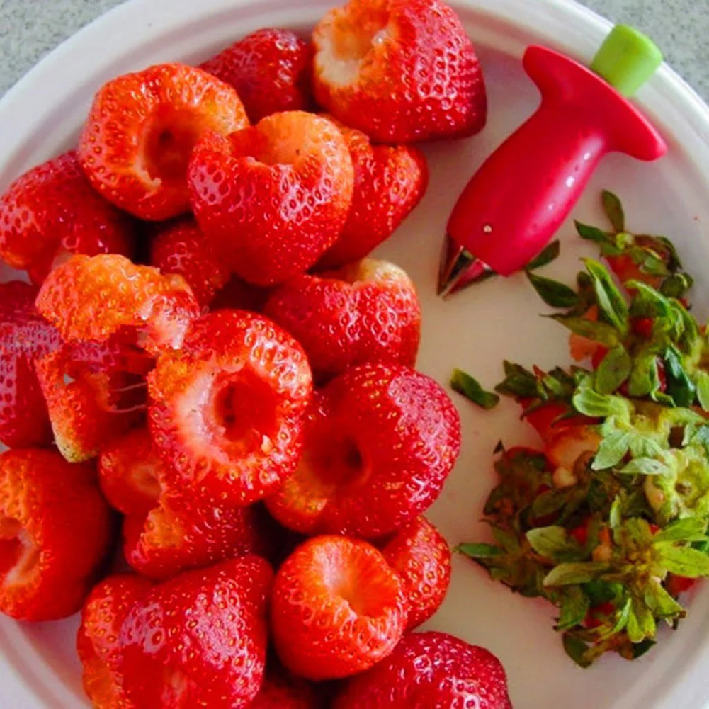 Fruit Leaf Remover Strawberry Huller Metal Tomato