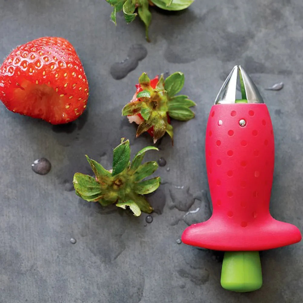 Fruit Leaf Remover Strawberry Huller Metal Tomato