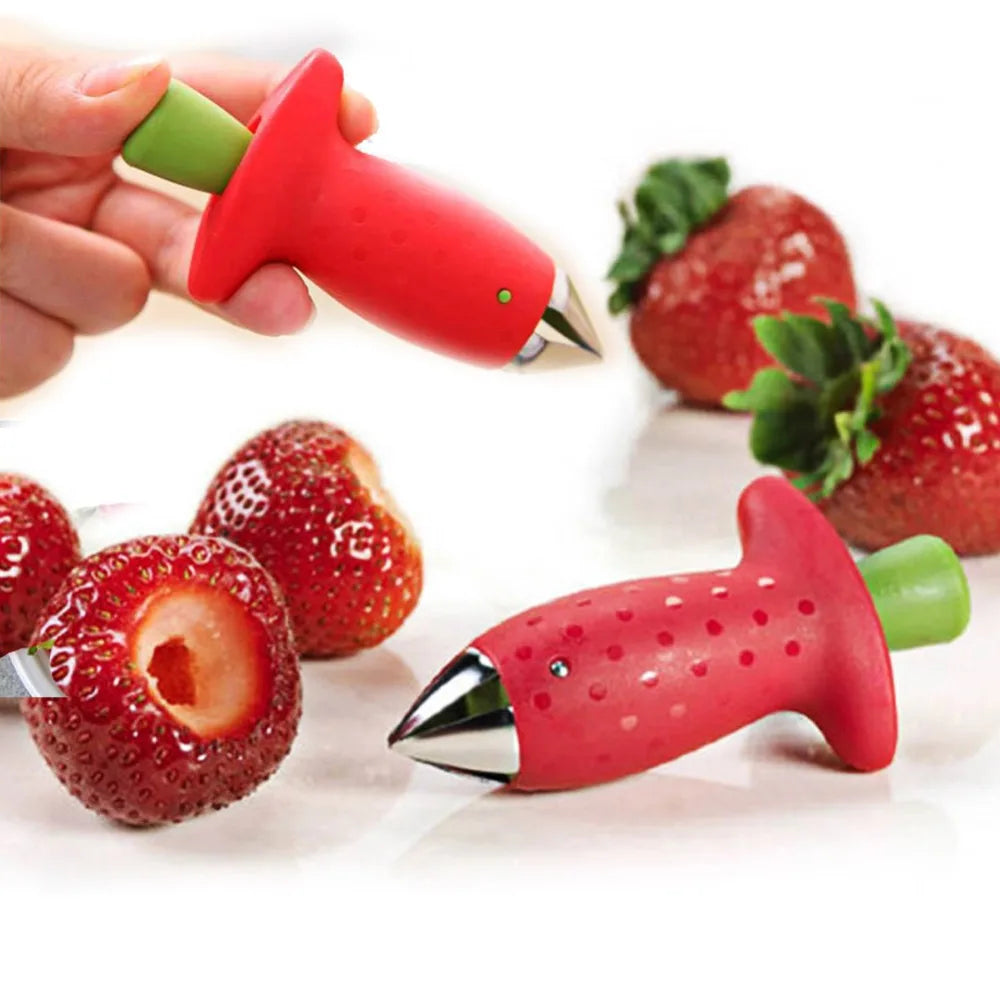 Fruit Leaf Remover Strawberry Huller Metal Tomato