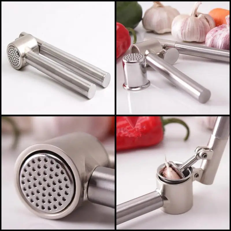 Super Stanless Steel Hand Squeeze Juicer Garlic Press Crusher Ginger