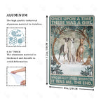 Whippet Dog Metal Tin Sign Plate Wall Stickers