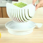 Vegetable Salad Cutter Cutting Bowl
