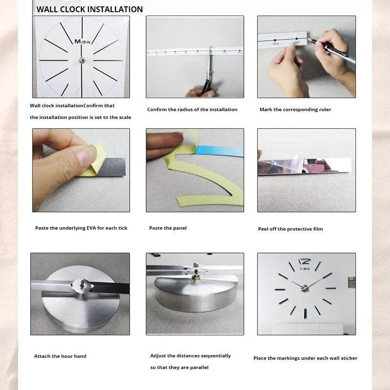 Digital Wall Self Adhesive Clocks