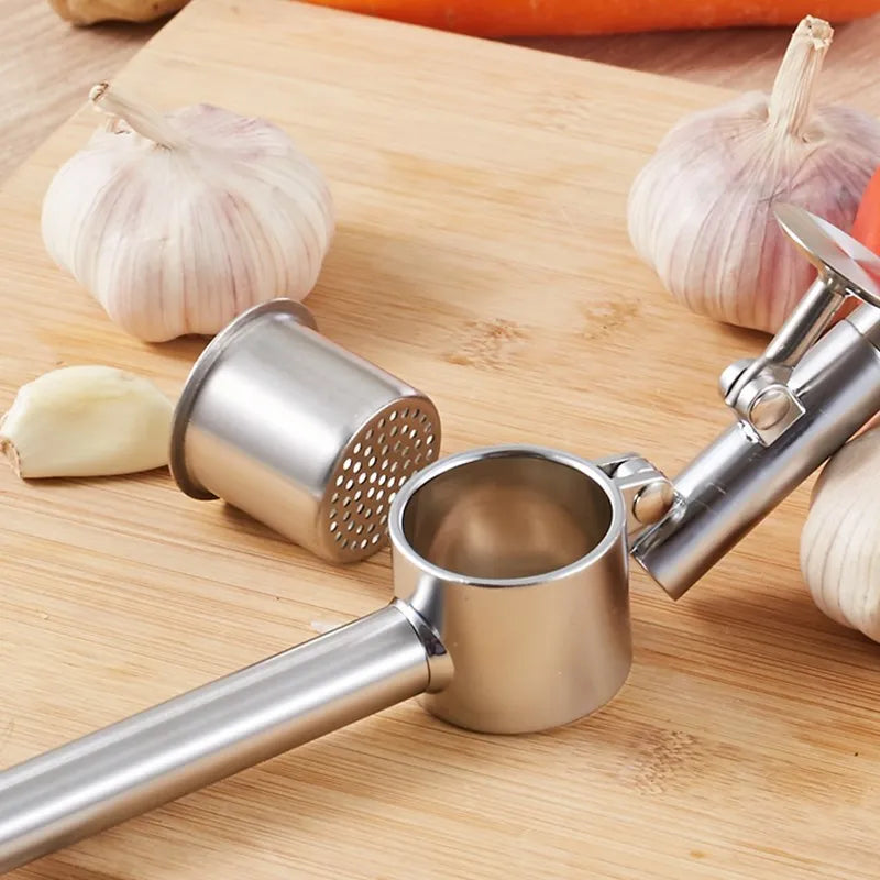 Super Stanless Steel Hand Squeeze Juicer Garlic Press Crusher Ginger