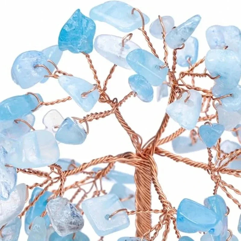 Amethyst Healing Crystals Stones Tree Wire