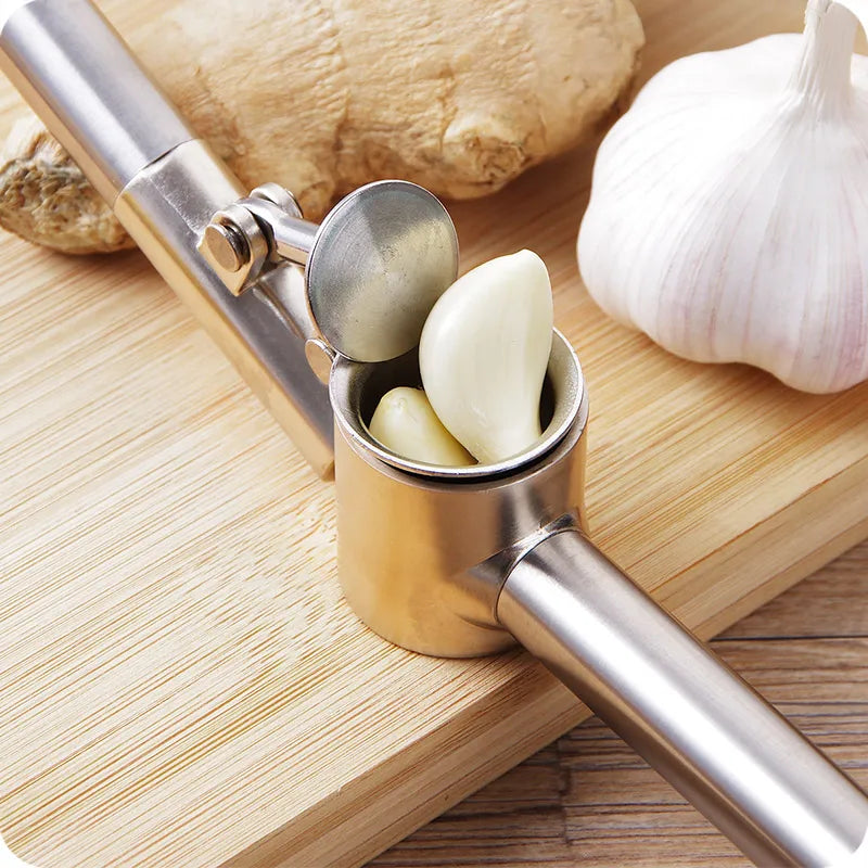 Super Stanless Steel Hand Squeeze Juicer Garlic Press Crusher Ginger