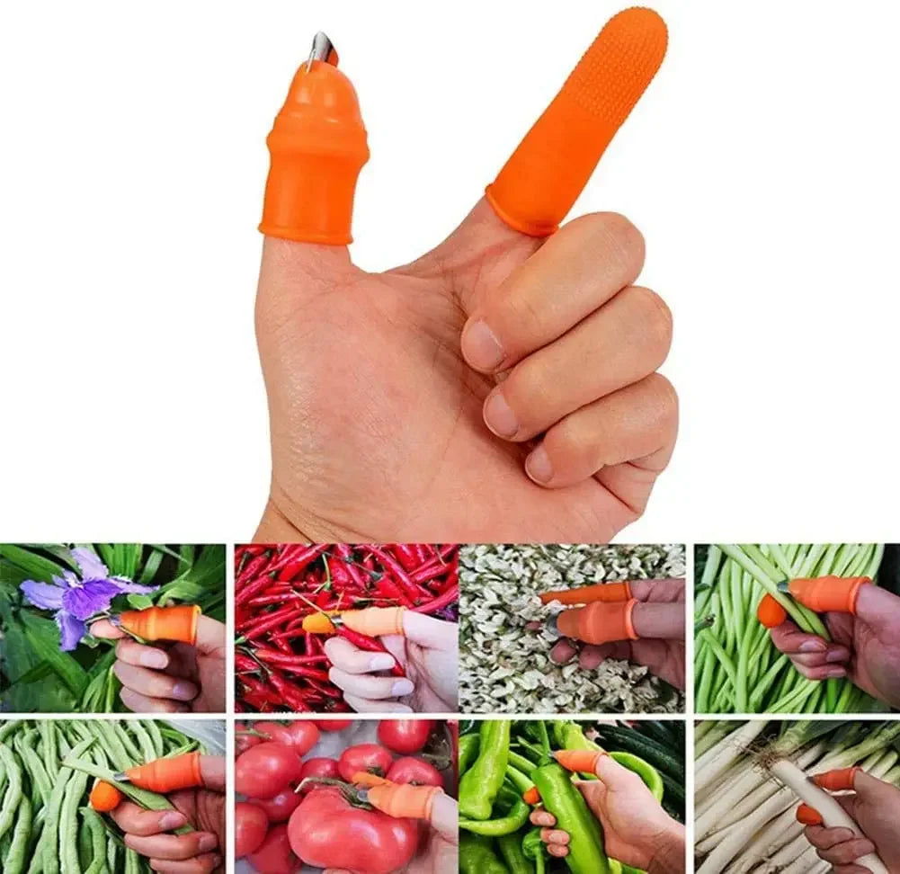 Set Silicone Finger Protector With Blade