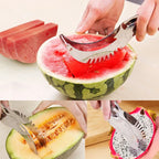 stainless steel watermelon crafts slicer knife core fruit and vegetable tools