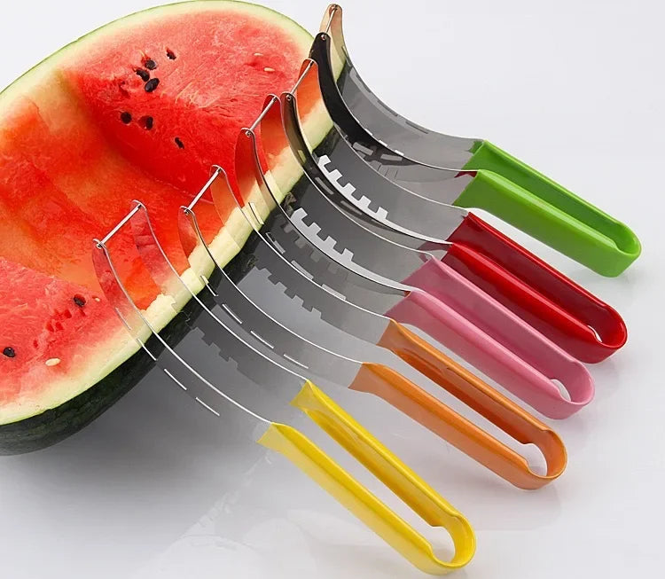 stainless steel watermelon crafts slicer knife core fruit and vegetable tools