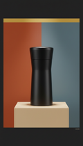 Matte black spice grinder adjustable grind