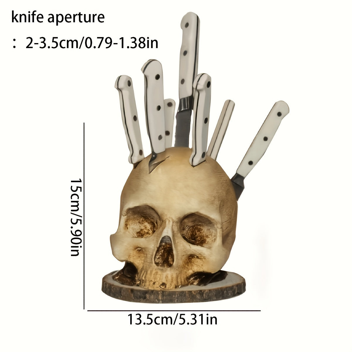 Skull Head Knife Holder