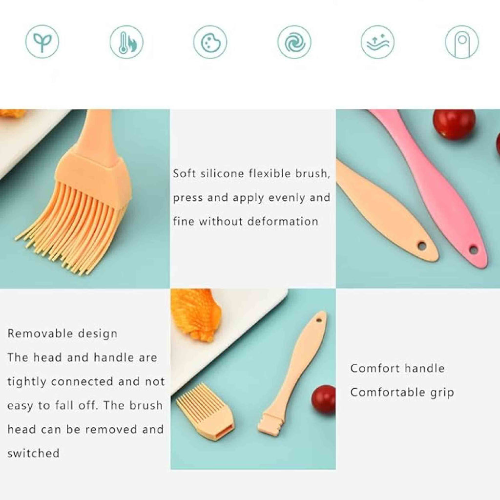 Silicone Pastry Brush Kitchen Brush - Assorted