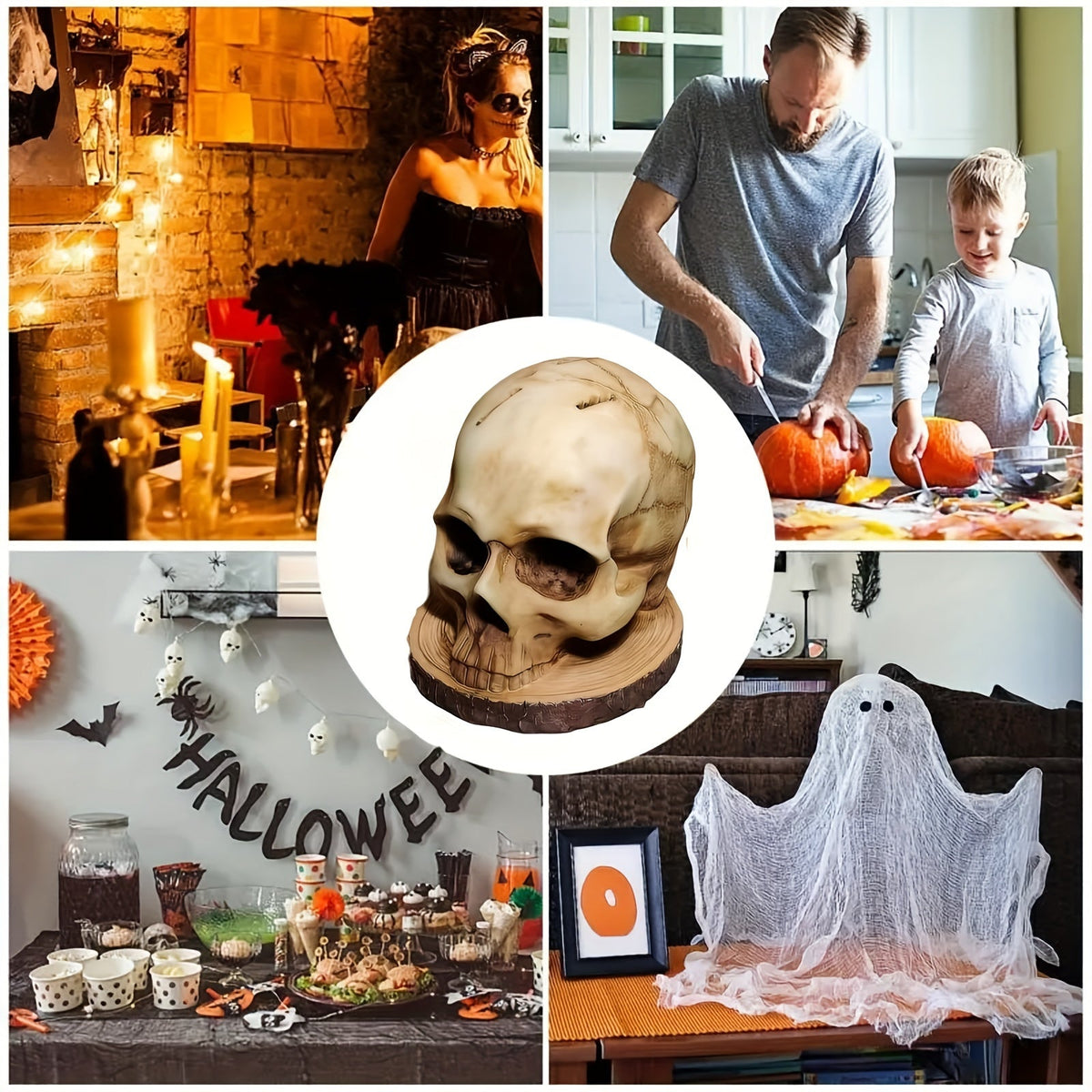 Skull Head Knife Holder